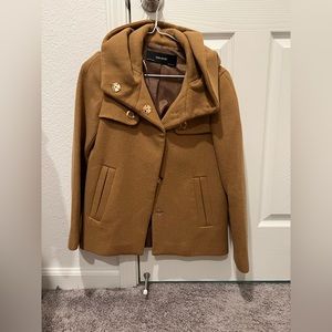 Zara - tan short pea coat